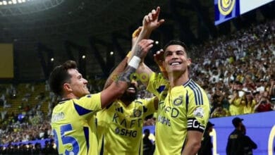 رونالدو يقترب من الألفية بعد ثنائيته في مباراة النصر والرياض 2 رونالدو يقترب من الألفية بعد ثنائيته في مباراة النصر والرياض