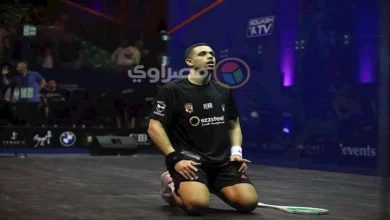 مصطفى عسل يصعد إلى نهائي بطولة الجونة الدولية للاسكواش