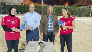 الأهلي يهزم سبورتنج ويتوج بدوري سيدات الكرة الطائرة الشاطئية 2 الأهلي يهزم سبورتنج