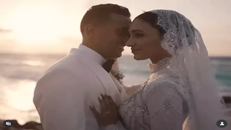 17 صورة  من حفل زفاف أحمد الجندي بطل الأولمبياد و مريم عامر