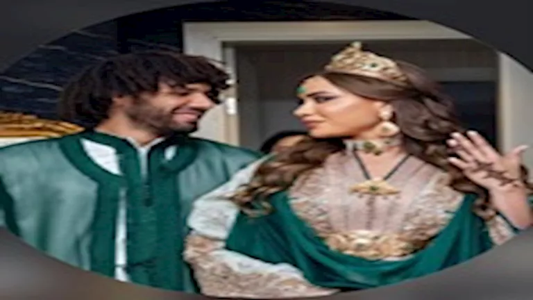 4صور جديدة من حفل زفاف النني على زوجته الثانية بالزي المغربي