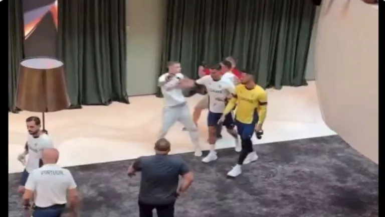 9 صور ترصد دفع رونالدو مشجع حاول التقاط "سيلفي" معه (فيديو)