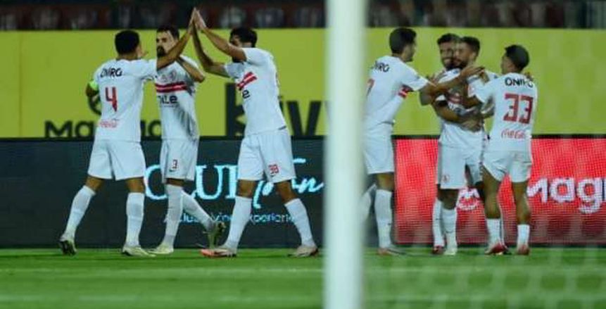 الزمالك يتقدم بهدف عدي الدباغ على المصري في الشوط الأول الزمالك يتقدم بهدف عدي الدباغ على المصري في الشوط الأول