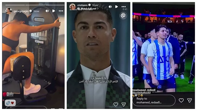 ستوري نجوم كرة القدم.. بيزيرا يدعم الزمالك..  ورونالدو يحتفل باليوم ال