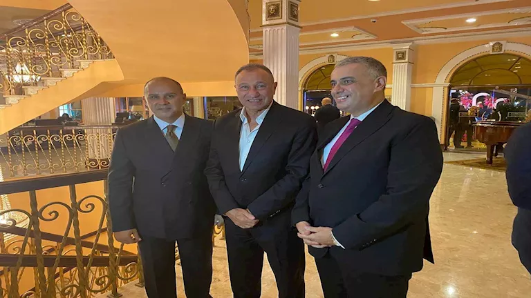 5 صور لحضور محمود الخطيب حفل خطوبة ابنة محمد مرجان