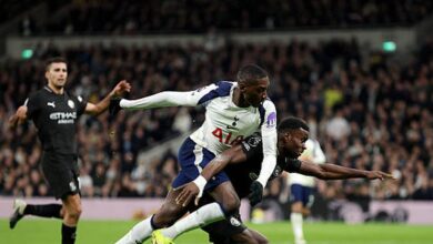 توتنهام يقلب تأخره أمام مانسستر سيتي لتعادل مثير في الدوري توتنهام يقلب تأخره أمام مانسستر سيتي لتعادل مثير في الدوري الإنجليزي