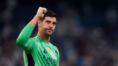 ريال مدريد يعلن تفاصيل إصابة كورتوا صدمة بشأن مدة غيابه ريال مدريد يعلن تفاصيل إصابة كورتوا.. صدمة بشأن مدة غيابه